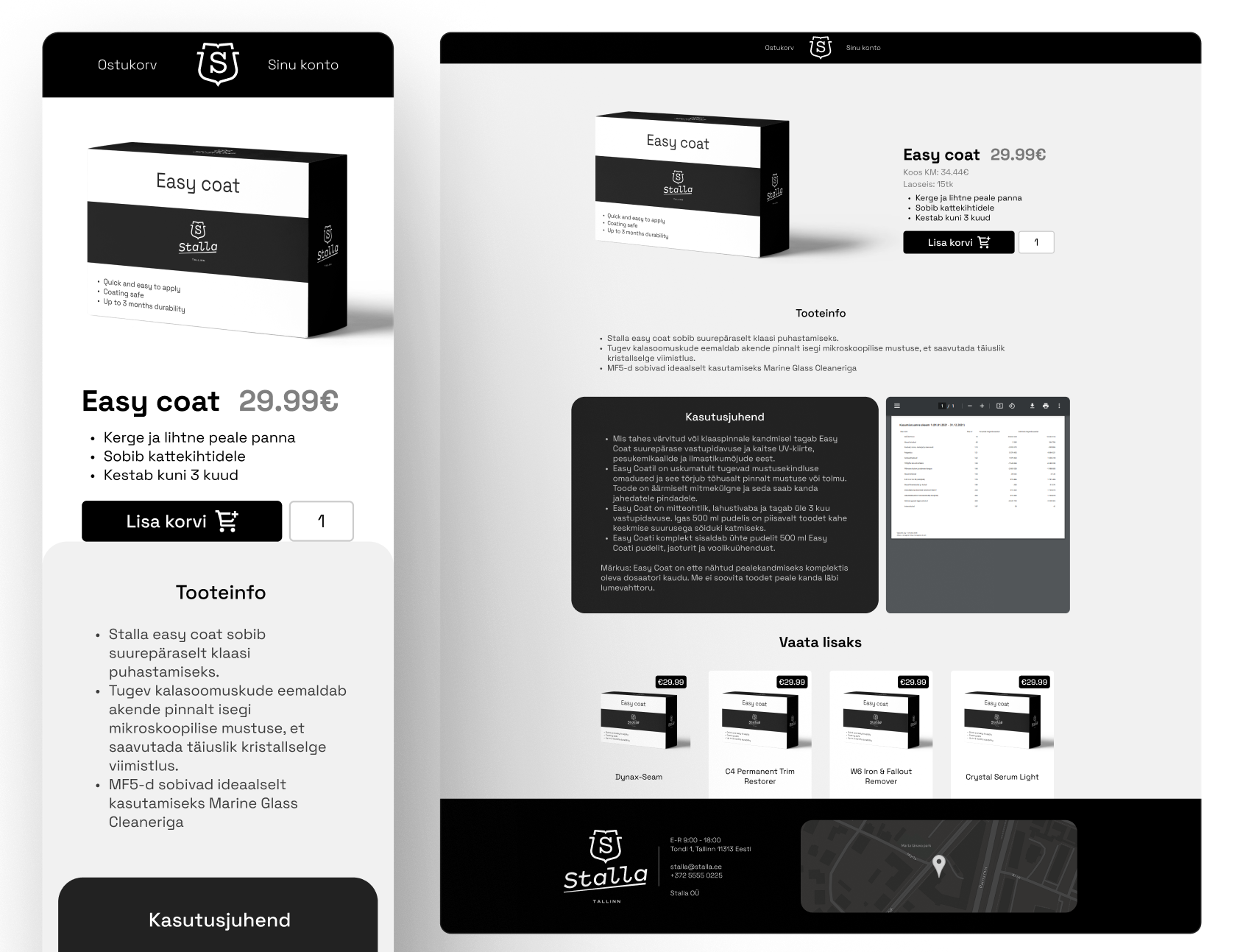 Example of the Fortal homepage